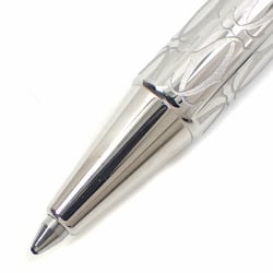 Cartier Ballpoint Pen Platinum Finish C Deux Silver Color Metal ST150185 Retractable Women's Men's