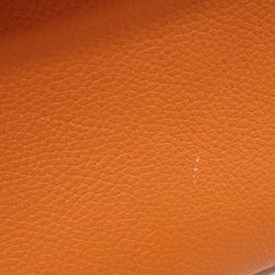 Hermes Kelly 28 handbag for women, Fu orange, Taurillon Clemence, H stamp, made around 2004, HERMES kelly28, in-stitched, shoulder bag, leather