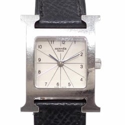 Hermes H Watch Women's Quartz SS Leather Strap HH1.210 Battery Operated