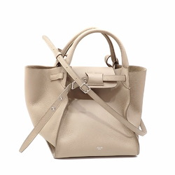 Celine Shoulder Bag Big Small Women's Light Taupe Supple Grained Calfskin 189313U