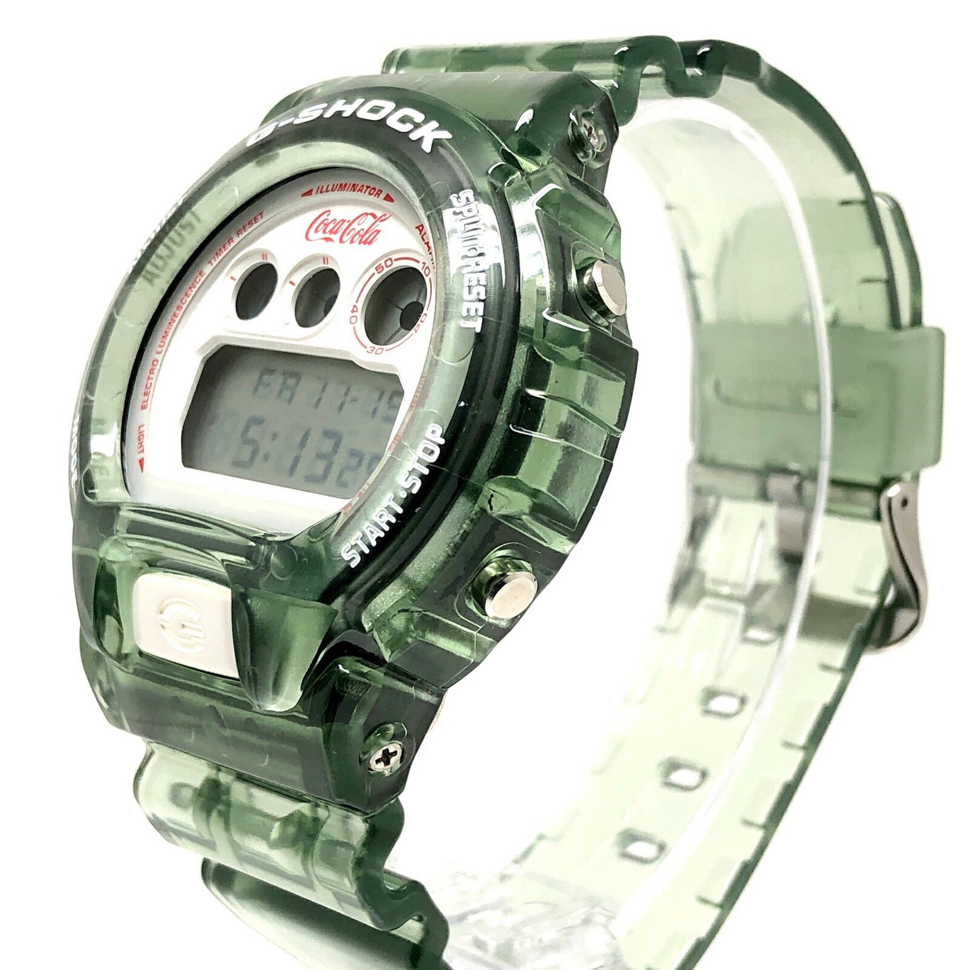 G-SHOCK CASIO Watch DW-6900CC23-3 Coca-Cola Collaboration Model Green Glass Bottle Skeleton Released in August 2023 Mikunigaoka Store