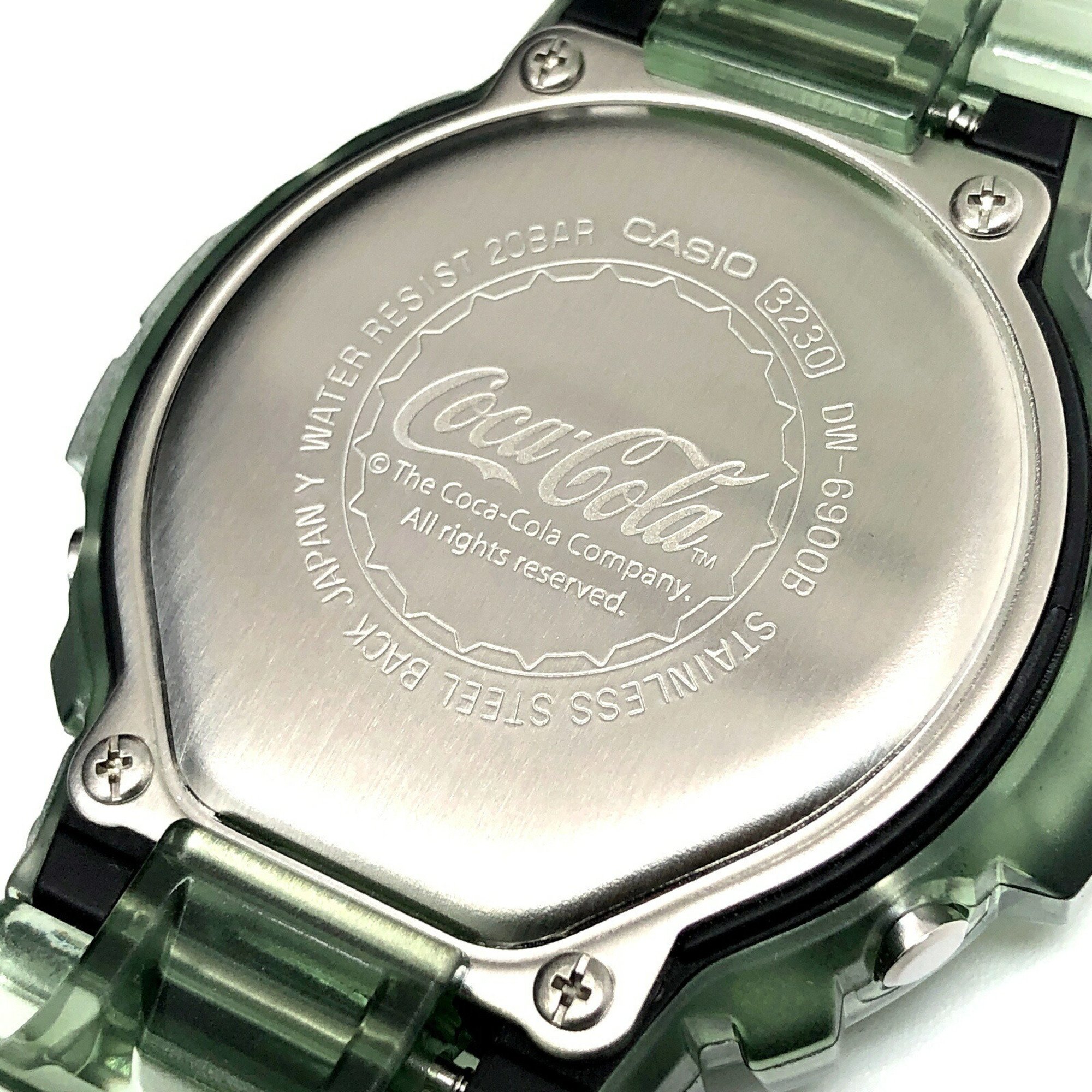 G-SHOCK CASIO Watch DW-6900CC23-3 Coca-Cola Collaboration Model Green Glass Bottle Skeleton Released in August 2023 Mikunigaoka Store