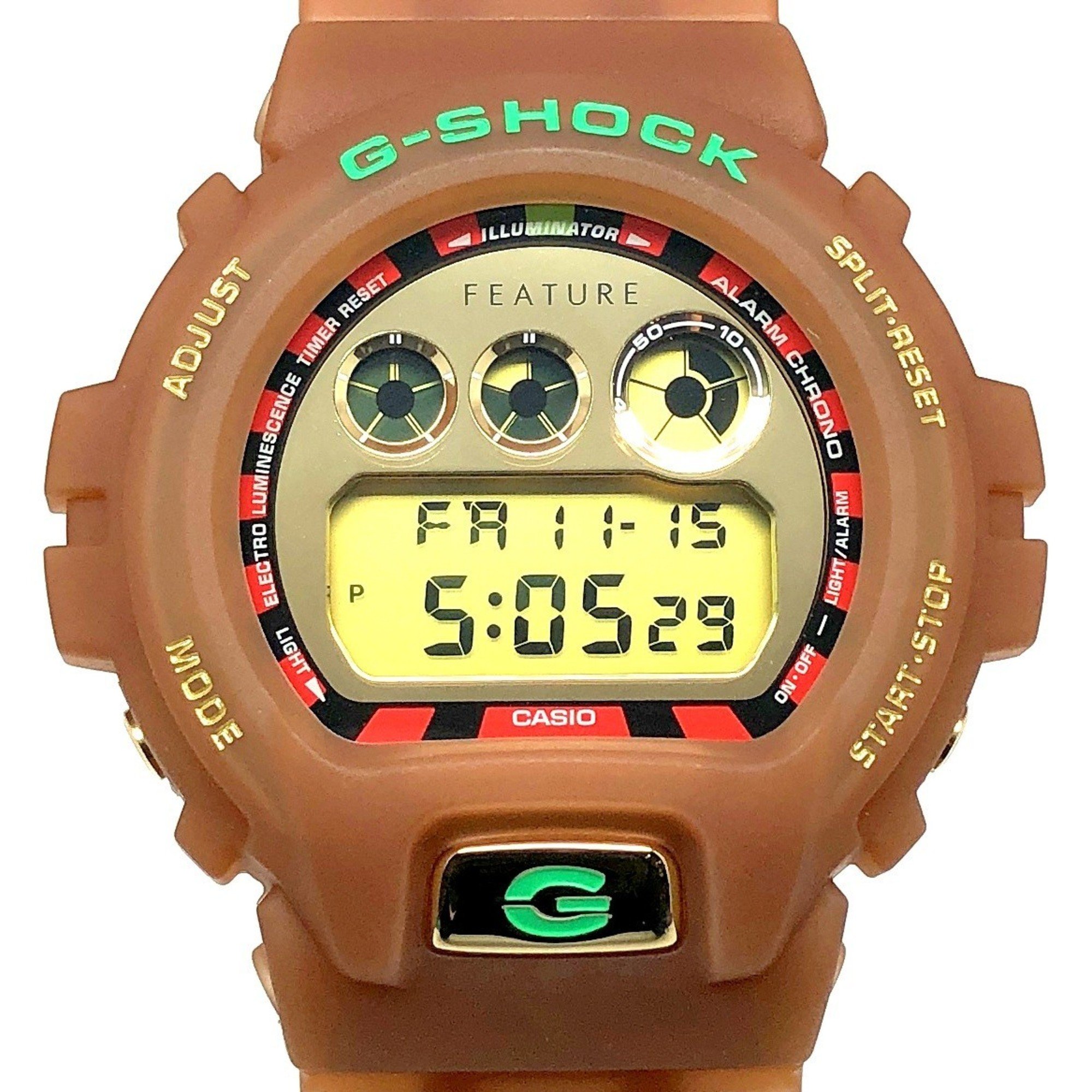 G-SHOCK CASIO Watch DW-6900FTR23A-5 FEATURE 24HRS in Las Vegas 40th Anniversary Feature Not yet released Collaboration model Roulette Brown Released October 2023 Mikunigaoka Store