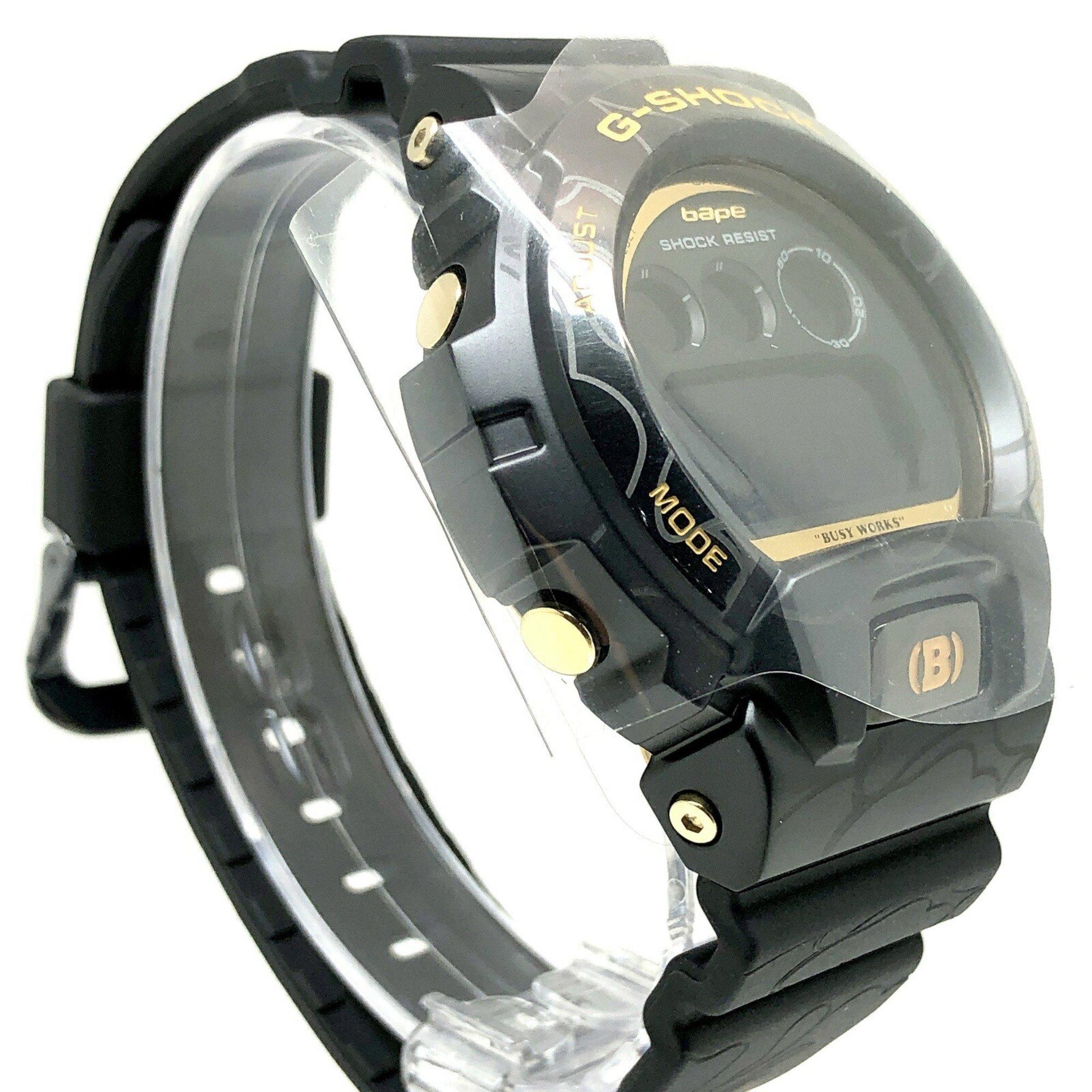 G-SHOCK CASIO Watch GM-6900BAPE-1 BAPE 30th ANNIVERSARY EXCLUSIVE MODEL A Anniversary Model Metal Bezel Black Camouflage Released in November 2023 Mikunigaoka Store