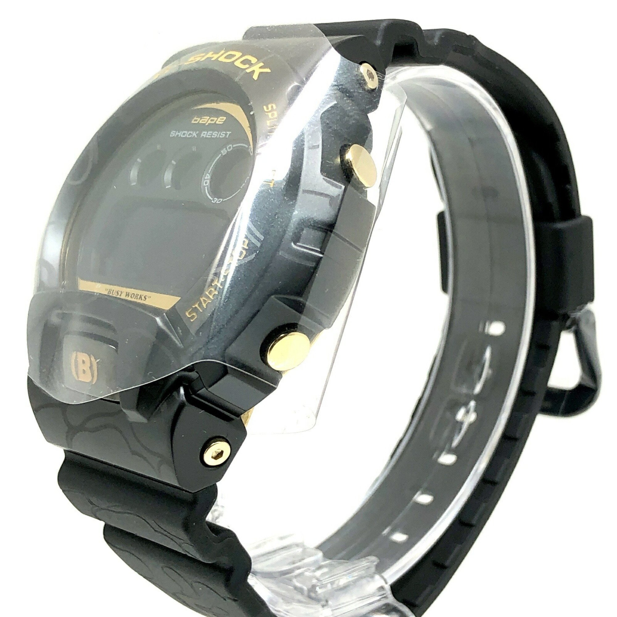 G-SHOCK CASIO Watch GM-6900BAPE-1 BAPE 30th ANNIVERSARY EXCLUSIVE MODEL A Anniversary Model Metal Bezel Black Camouflage Released in November 2023 Mikunigaoka Store