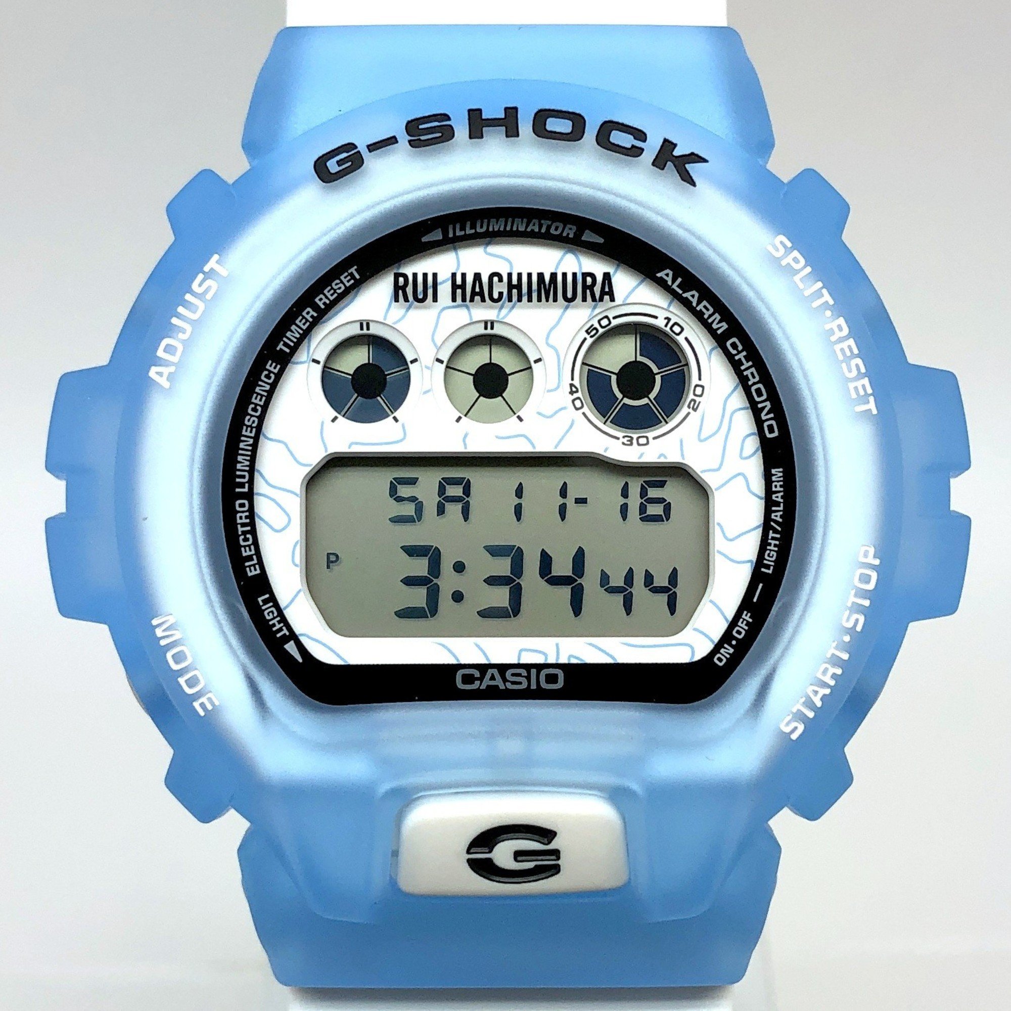 G-SHOCK CASIO Watch DW-6900RH-2 RUI HACHIMURA 3rd Signature Model Ice Blue x White Tateyama Mountain Range Released November 2022 Mikunigaoka Store