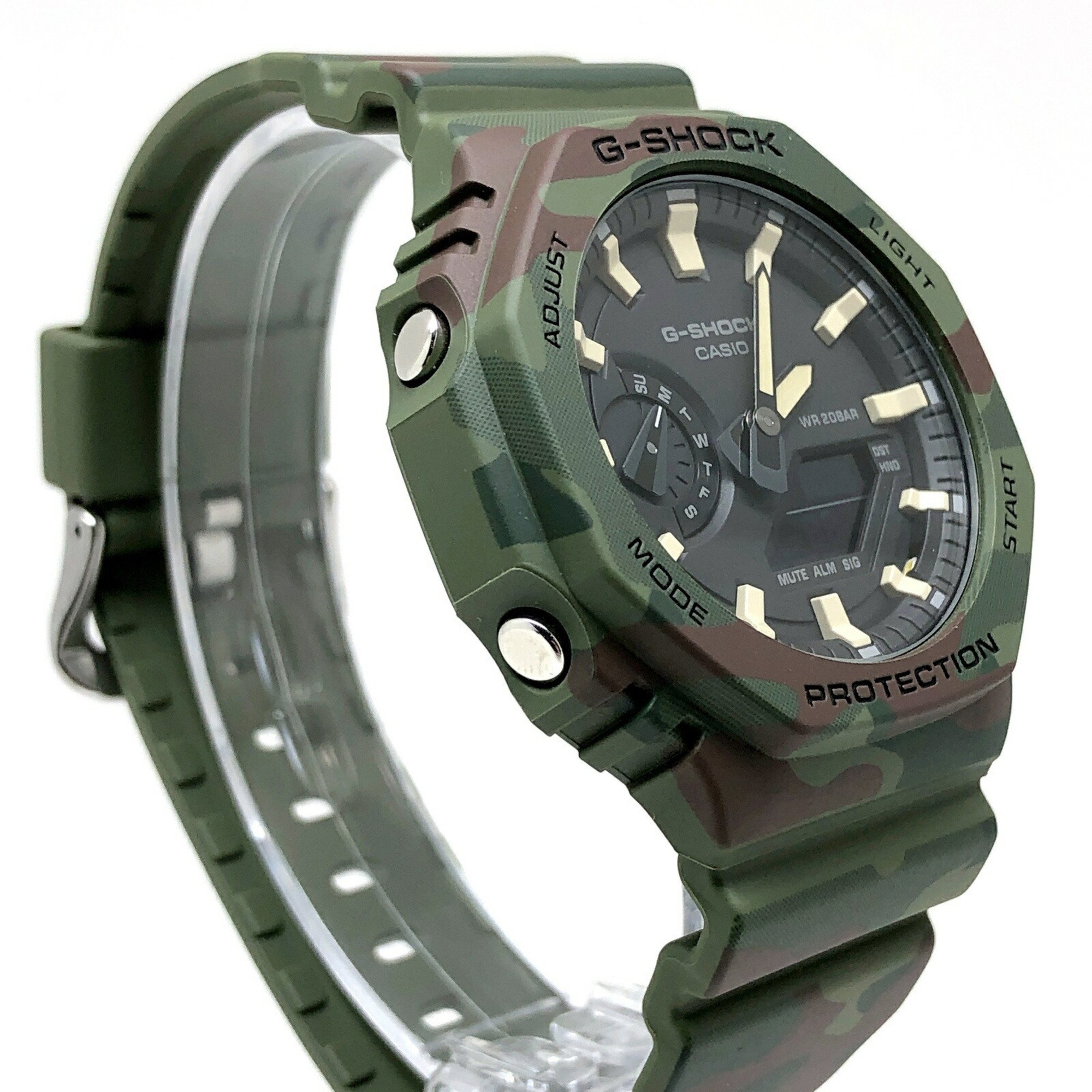 G-SHOCK CASIO Watch GAE-2100WE-3A Octagon Casio Oak Band and Bezel Interchangeable Khaki Orange Camouflage Released October 2022 Mikunigaoka Store