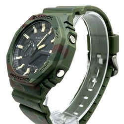 G-SHOCK CASIO Watch GAE-2100WE-3A Octagon Casio Oak Band and Bezel Interchangeable Khaki Orange Camouflage Released October 2022 Mikunigaoka Store