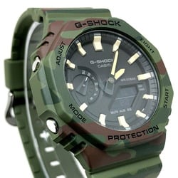 G-SHOCK CASIO Watch GAE-2100WE-3A Octagon Casio Oak Band and Bezel Interchangeable Khaki Orange Camouflage Released October 2022 Mikunigaoka Store