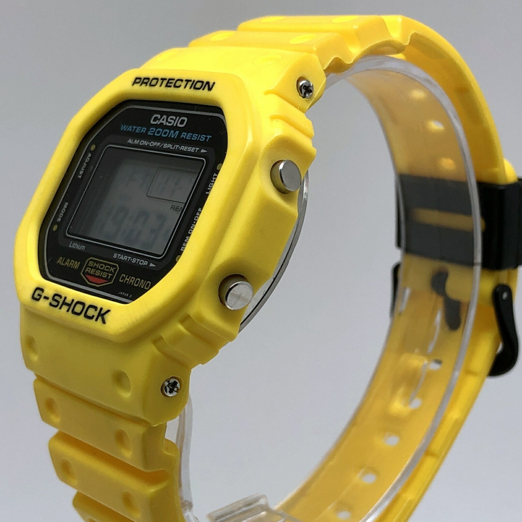 G-SHOCK CASIO Watch DW-5600C-9BV M901 Overseas 200M Yellow Speed Green Miniature Bulb Released June 1987 Mikunigaoka Store