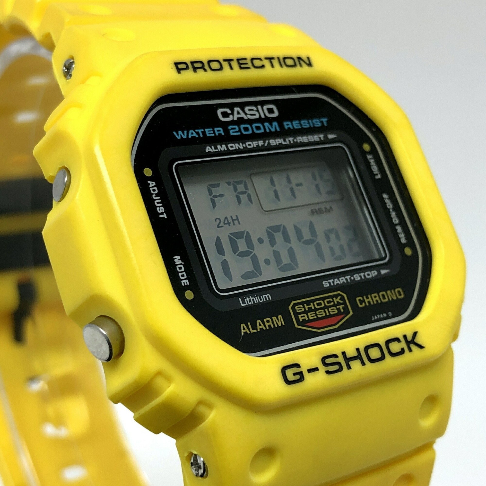 G-SHOCK CASIO Watch DW-5600C-9BV M901 Overseas 200M Yellow Speed Green Miniature Bulb Released June 1987 Mikunigaoka Store