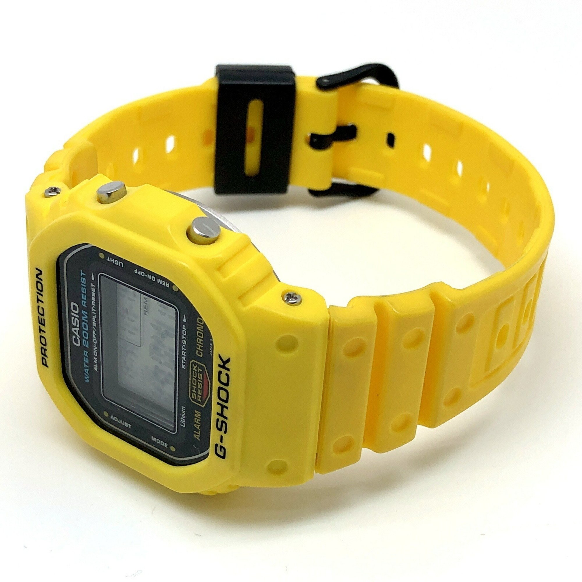 G-SHOCK CASIO Watch DW-5600C-9BV M901 Overseas 200M Yellow Speed Green Miniature Bulb Released June 1987 Mikunigaoka Store