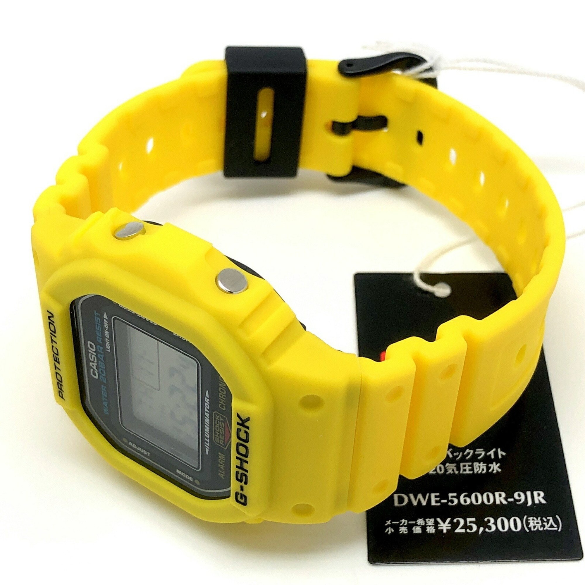 G-SHOCK CASIO Casio Watch DWE-5600R-9 Reprint Yellow Speed Early Color Revival Replacement Belt and Bezel Set DW-5600C-9B Reproduction Model Released October 2021 Mikunigaoka Store