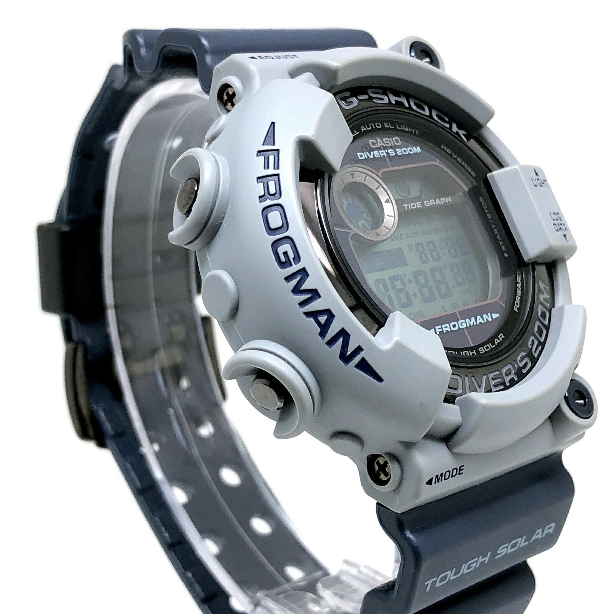 G-SHOCK CASIO Watch GF-8250ER-2 FROGMAN Men in Military Colors Frogman First-generation reissue color Gray x Navy Anchor EL Released April 2012 Mikunigaoka Store