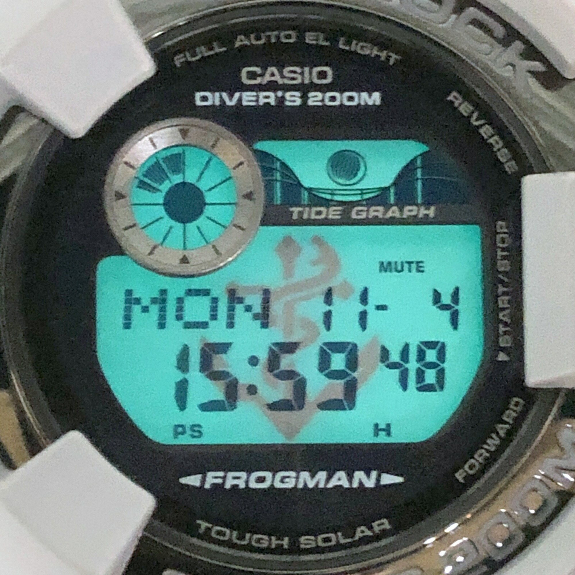 G-SHOCK CASIO Watch GF-8250ER-2 FROGMAN Men in Military Colors Frogman First-generation reissue color Gray x Navy Anchor EL Released April 2012 Mikunigaoka Store