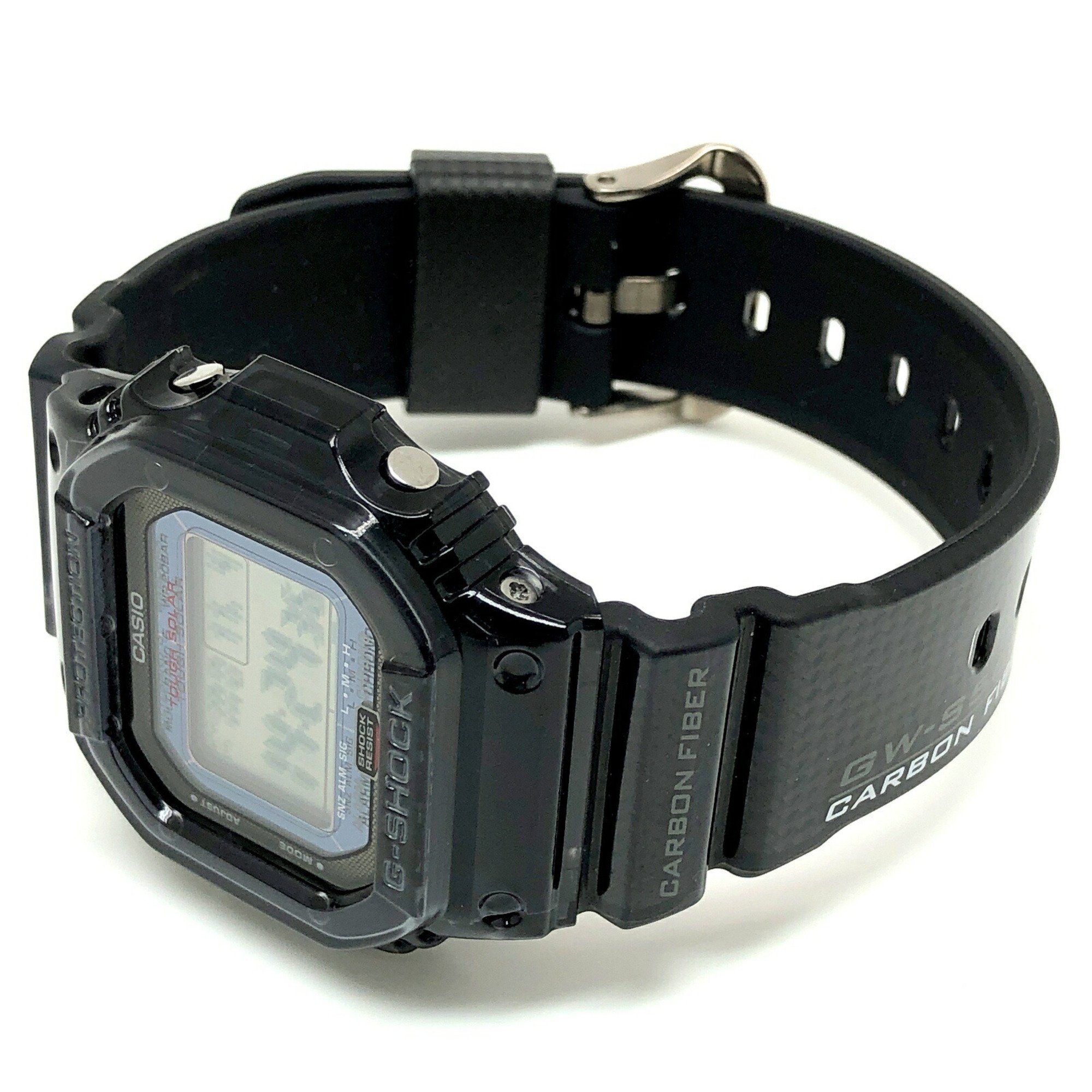 G-SHOCK CASIO Watch GW-S5600-1 RM Series Radio Solar Tough Multiband 6 Black Skeleton Bezel Carbon Fiber Insert Band Released June 2010 Mikunigaoka Store