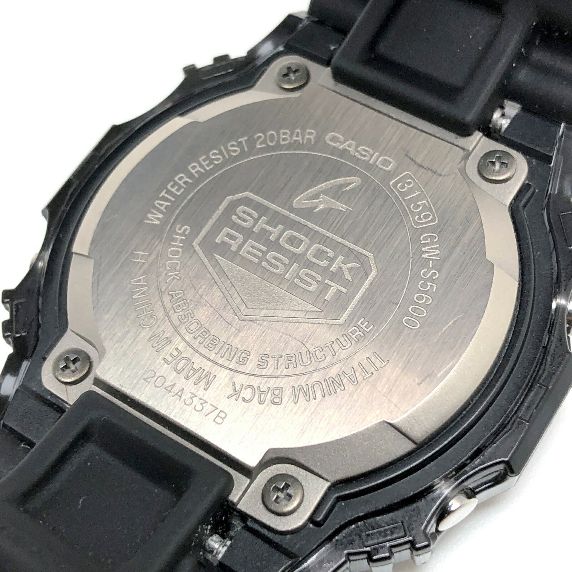 G-SHOCK CASIO Watch GW-S5600-1 RM Series Radio Solar Tough Multiband 6 Black Skeleton Bezel Carbon Fiber Insert Band Released June 2010 Mikunigaoka Store