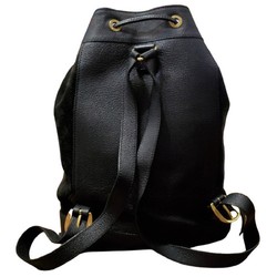 GUCCI Suede Leather Bamboo 003.2855 Backpack Black Kaizuka Store