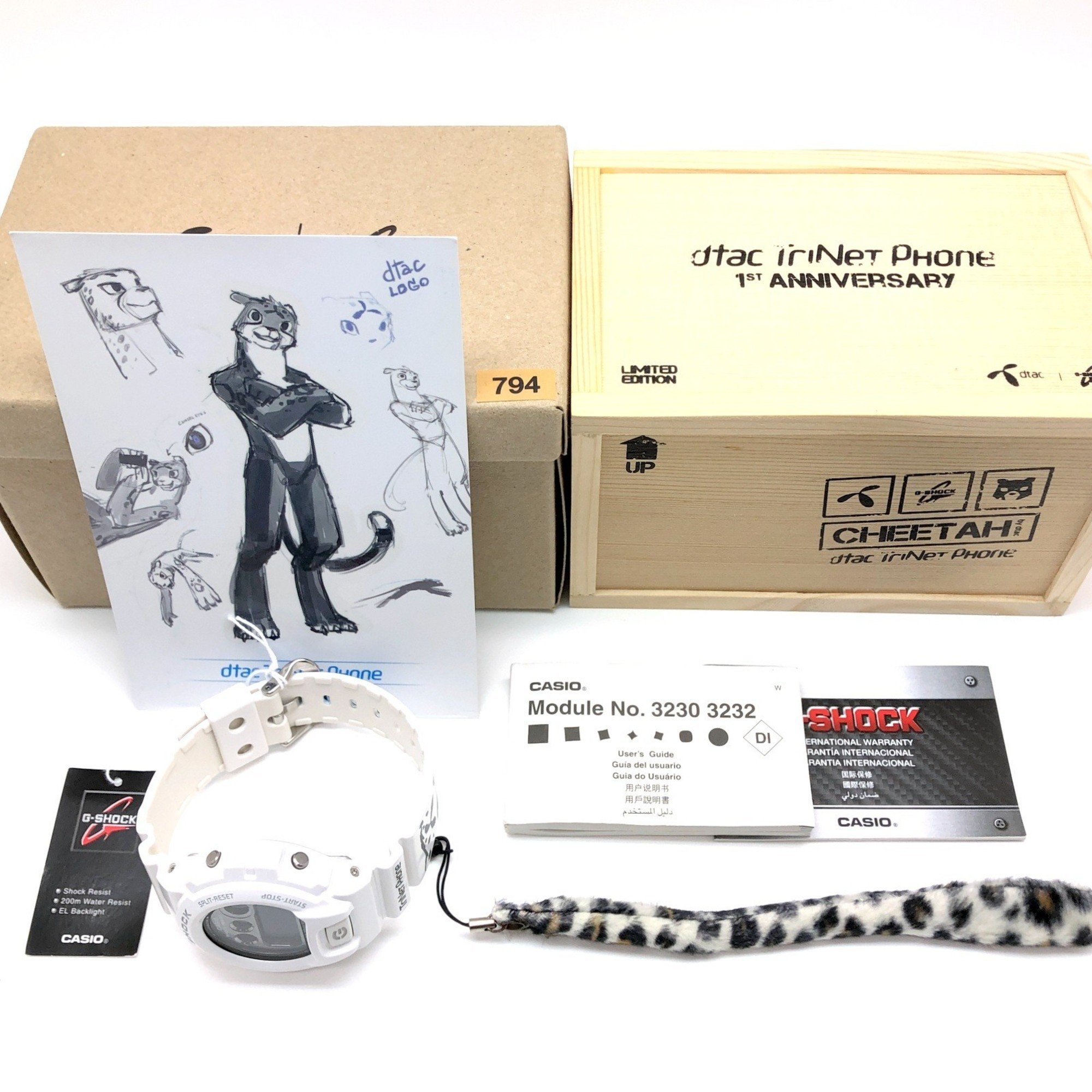 G-SHOCK CASIO Watch DW-6900NB-7DR Dtac TriNet Phone CHEETAH Not yet released Cheetah Limited to 999 White Released around 2014 Mikunigaoka Store