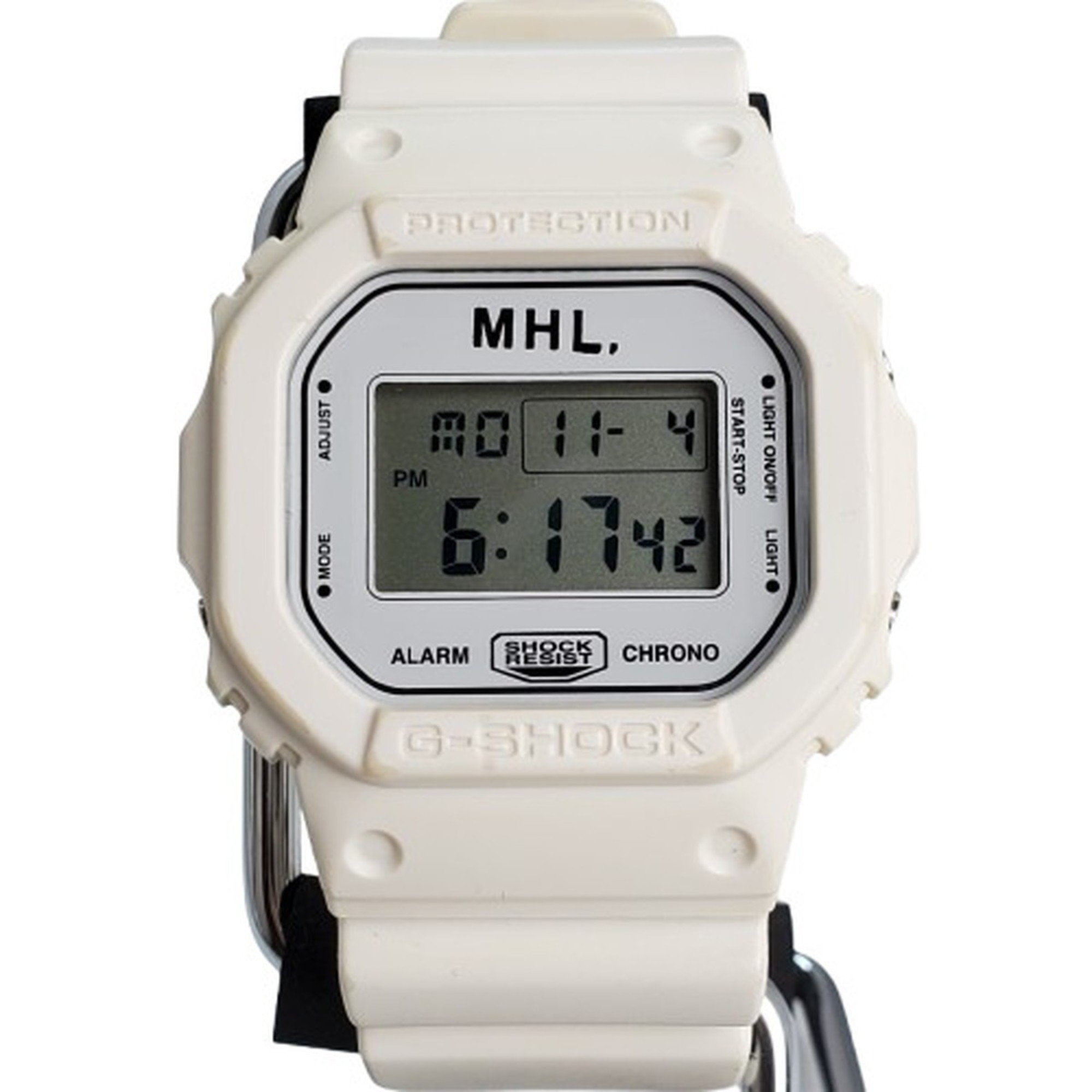 G-SHOCK CASIO Watch DW-5600VT MHL Margaret Howell Collaboration Double Name Digital Quartz White Kaizuka Store