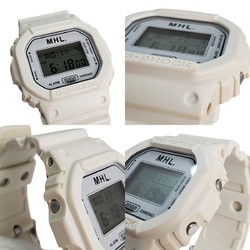 G-SHOCK CASIO Watch DW-5600VT MHL Margaret Howell Collaboration Double Name Digital Quartz White Kaizuka Store