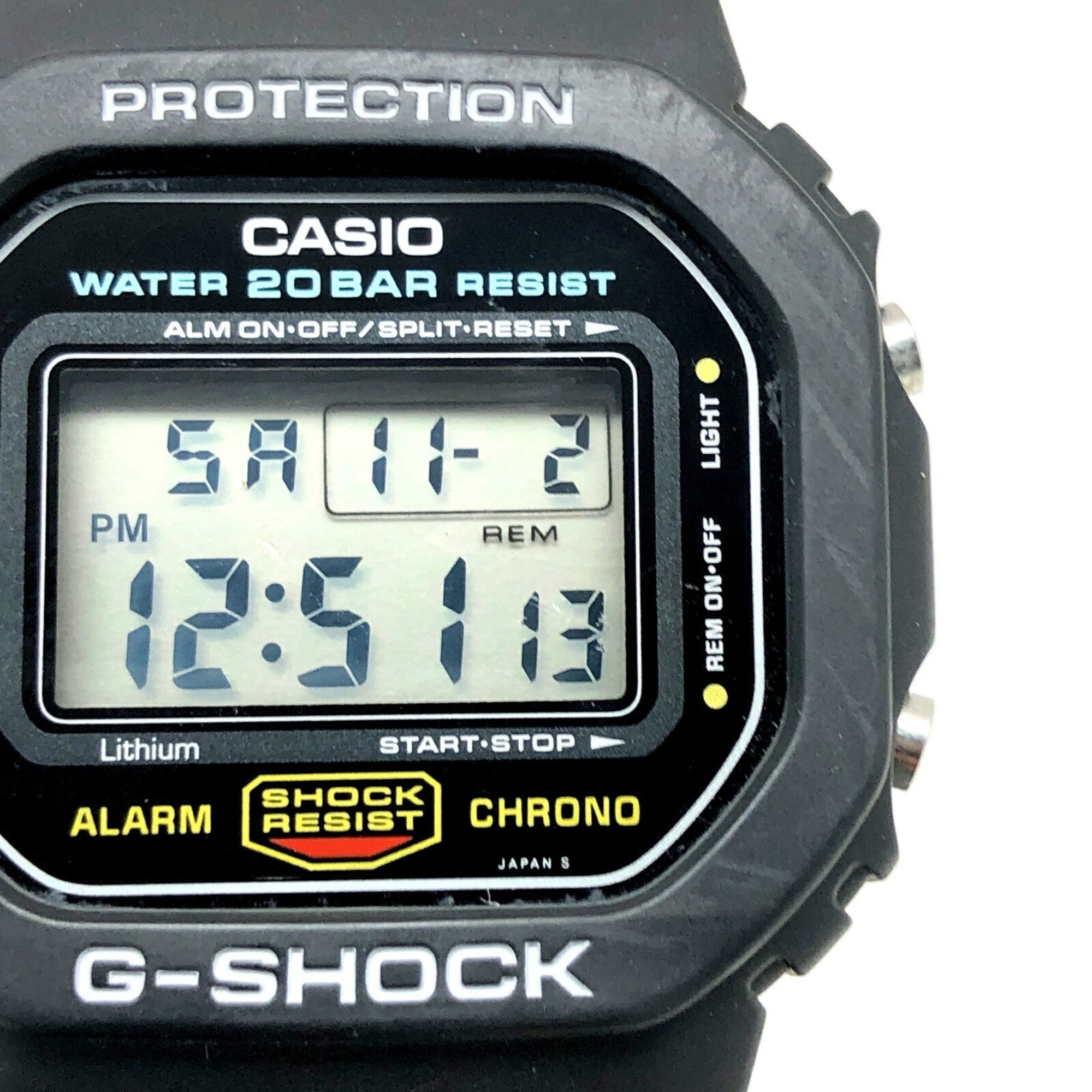 G-SHOCK CASIO Watch DW-5600C-1 M691 Officially restored product Domestic 20BAR Speed model Orange miniature bulb Mirrored back Released in June 1987 SPEED Mikunigaoka store