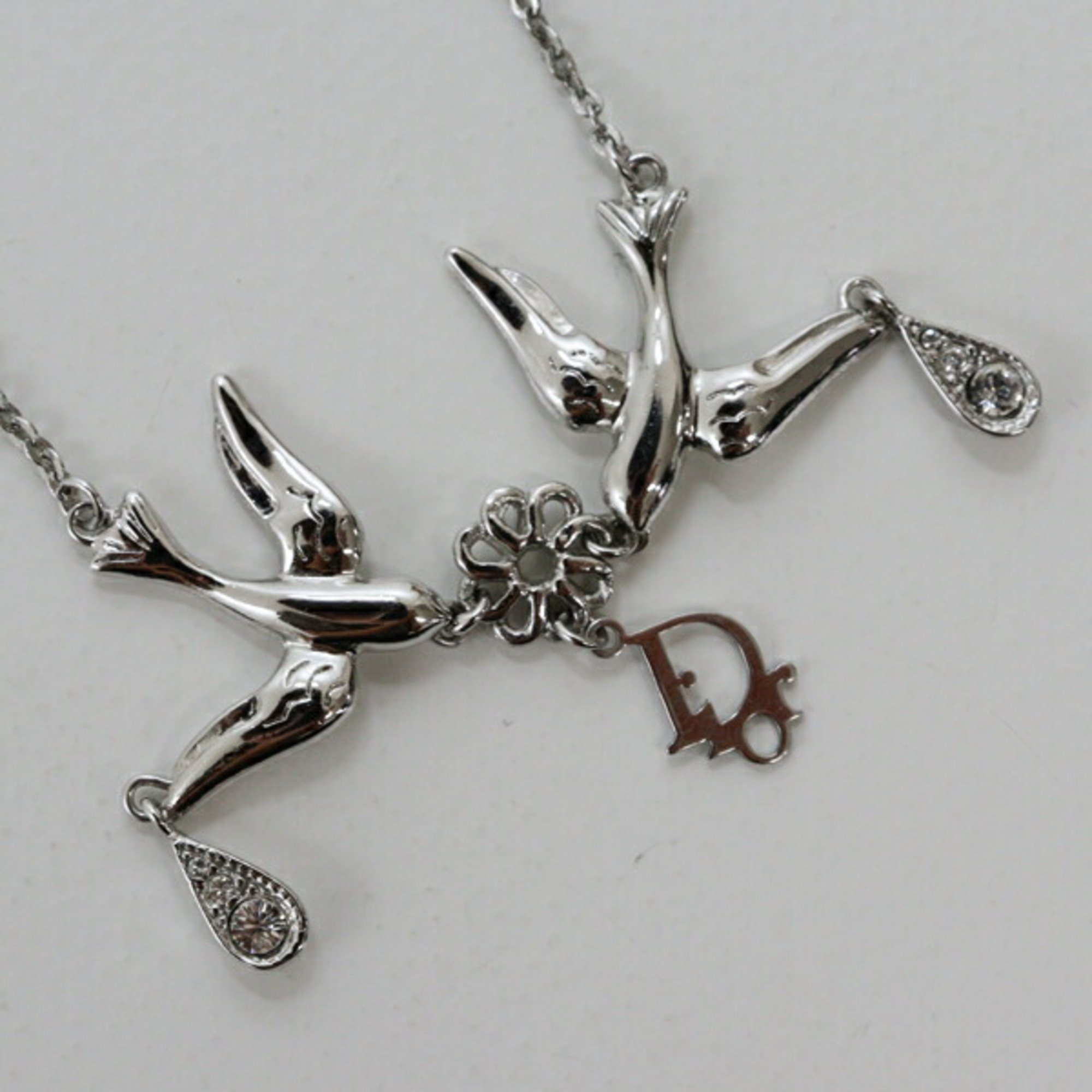 Christian Dior Dior Necklace Dove Silver