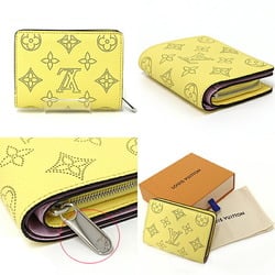 Louis Vuitton LOUIS VUITTON Portefeuille-Ku Bi-fold Wallet Monogram Mahina M82502 Jaune Limited Edition Color S