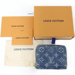 Louis Vuitton LV Remix Zippy Coin Purse Card Case Monogram Denim M82957 Blue