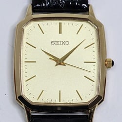 SEIKO Men's Watch DOLCE SACM154 Quartz Waterproof for Daily Use Gold Dial