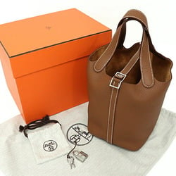 Hermes HERMES Picotin Lock PM Handbag Taurillon Clemence W Stamp (Made in 2024) 056289CK Gold