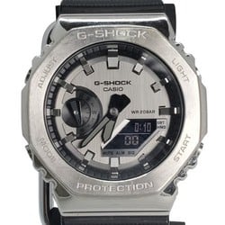 G-SHOCK CASIO Casio Watch GM-2100-1A Oak Metal Covered Silver x Black Ana-Digi Octagonal Form Kaizuka Store