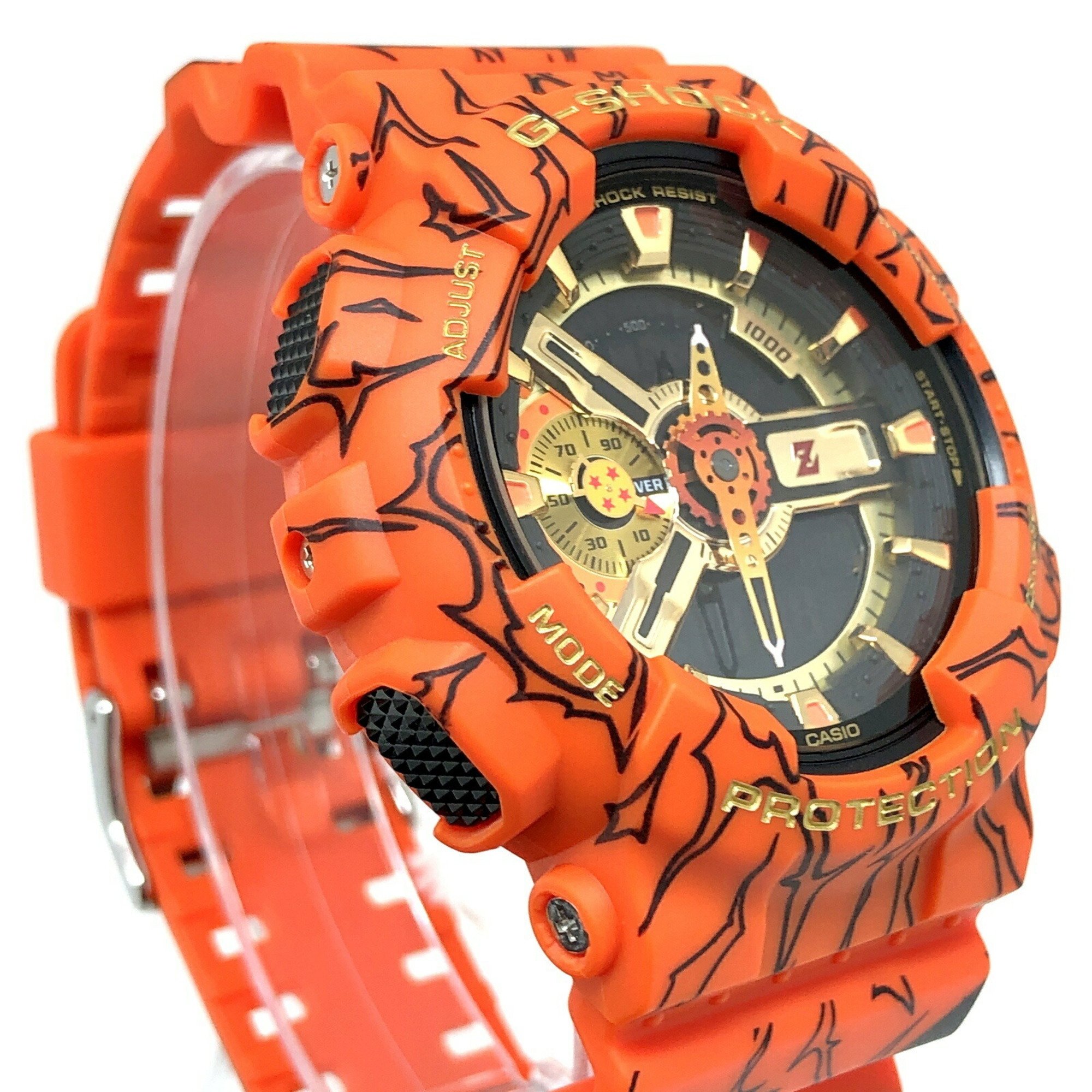 G-SHOCK CASIO Watch GA-110JDB-1 DRAGONBALL Z Collaboration Model LED Light Analog Digital Orange Illustration Son Goku Four-Star Ball Released in August 2020 Mikunigaoka Store