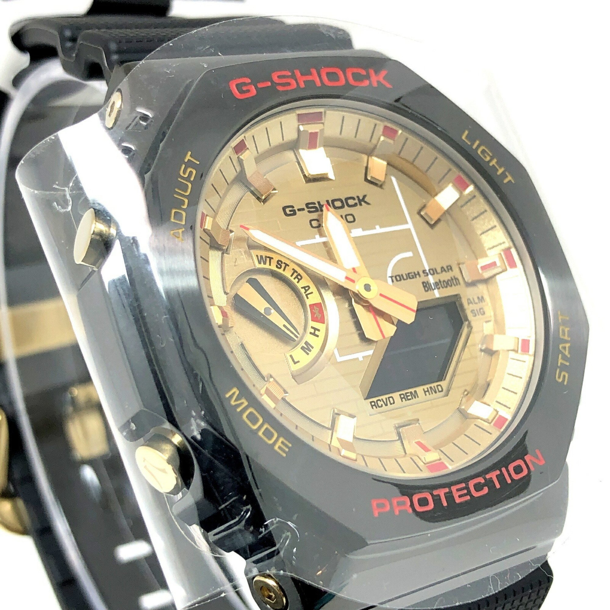 G-SHOCK CASIO Watch GBM-2100RH-1A RUI HACHIMURA 4th Signature Model Metal Bezel Tough Solar Mobile Link Bluetooth Black x Gold Released in September 2024 Mikunigaoka Store