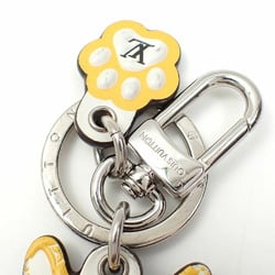 Louis Vuitton Bag Charm Porto Cle LV Shiba Women's M01199 Yellow White Monogram Mink Fur Dog Keychain