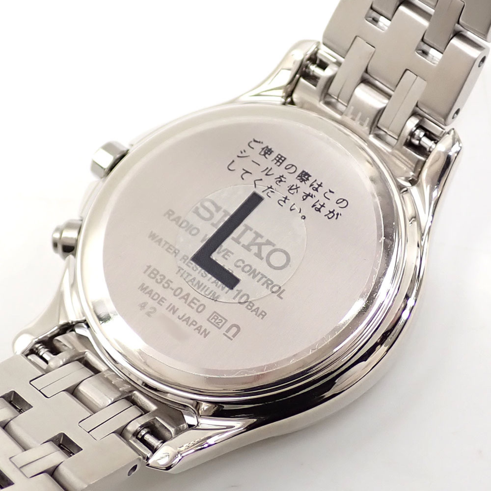 Seiko Exceline Ladies Watch Solar Titanium SWCW161 Light-Charging Radio-Controlled