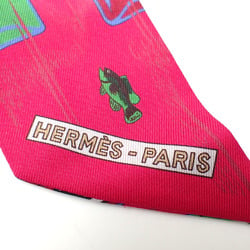 Hermes Scarf Twilly Women's Silk Raspberry Beige Bordeaux Caleche Hami and Bottle