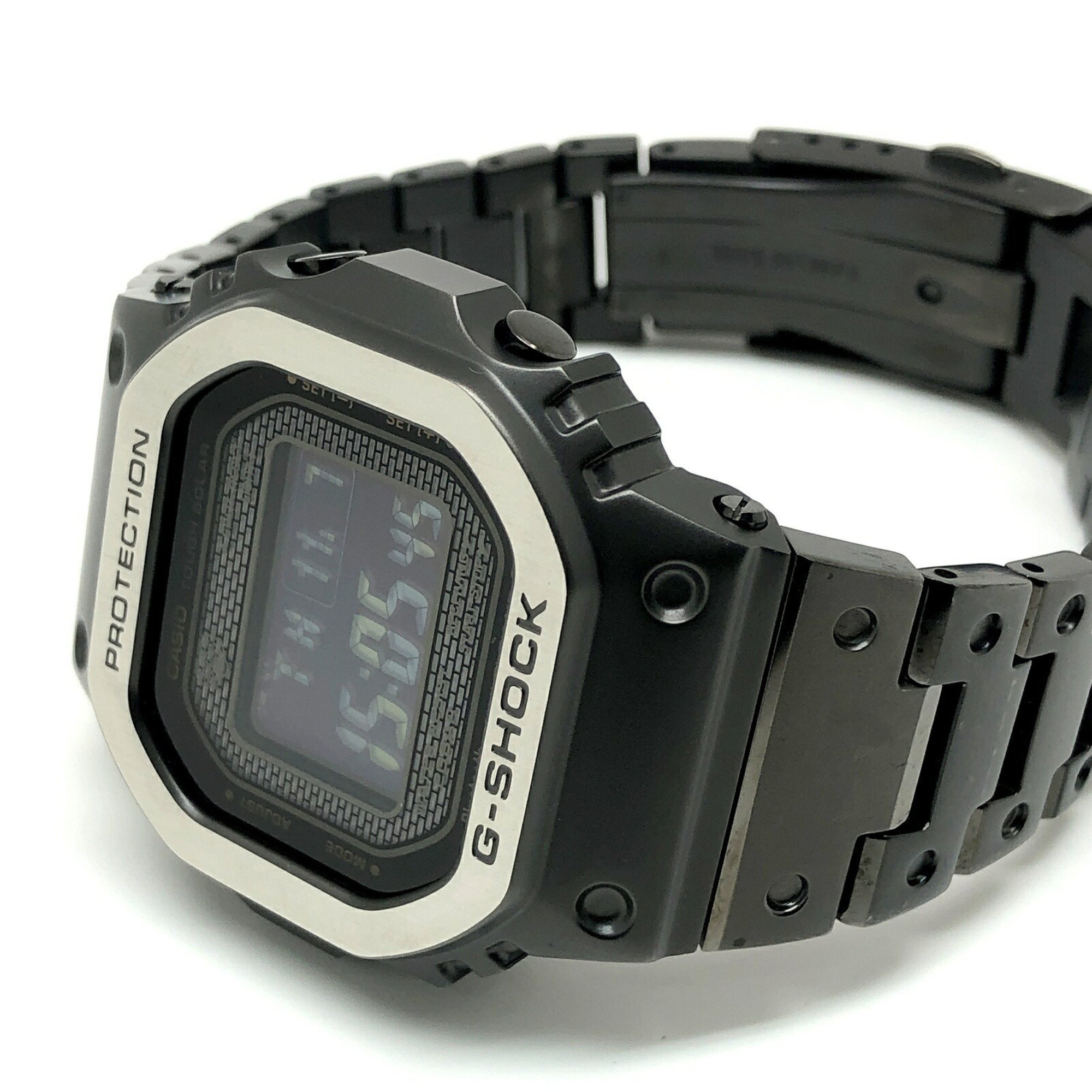 G-SHOCK CASIO Watch GMW-B5000MB-1 Full Metal Multi-Finished Black Radio Solar Bluetooth Mobile Link LED Backlight Released in March 2022 Mikunigaoka Store