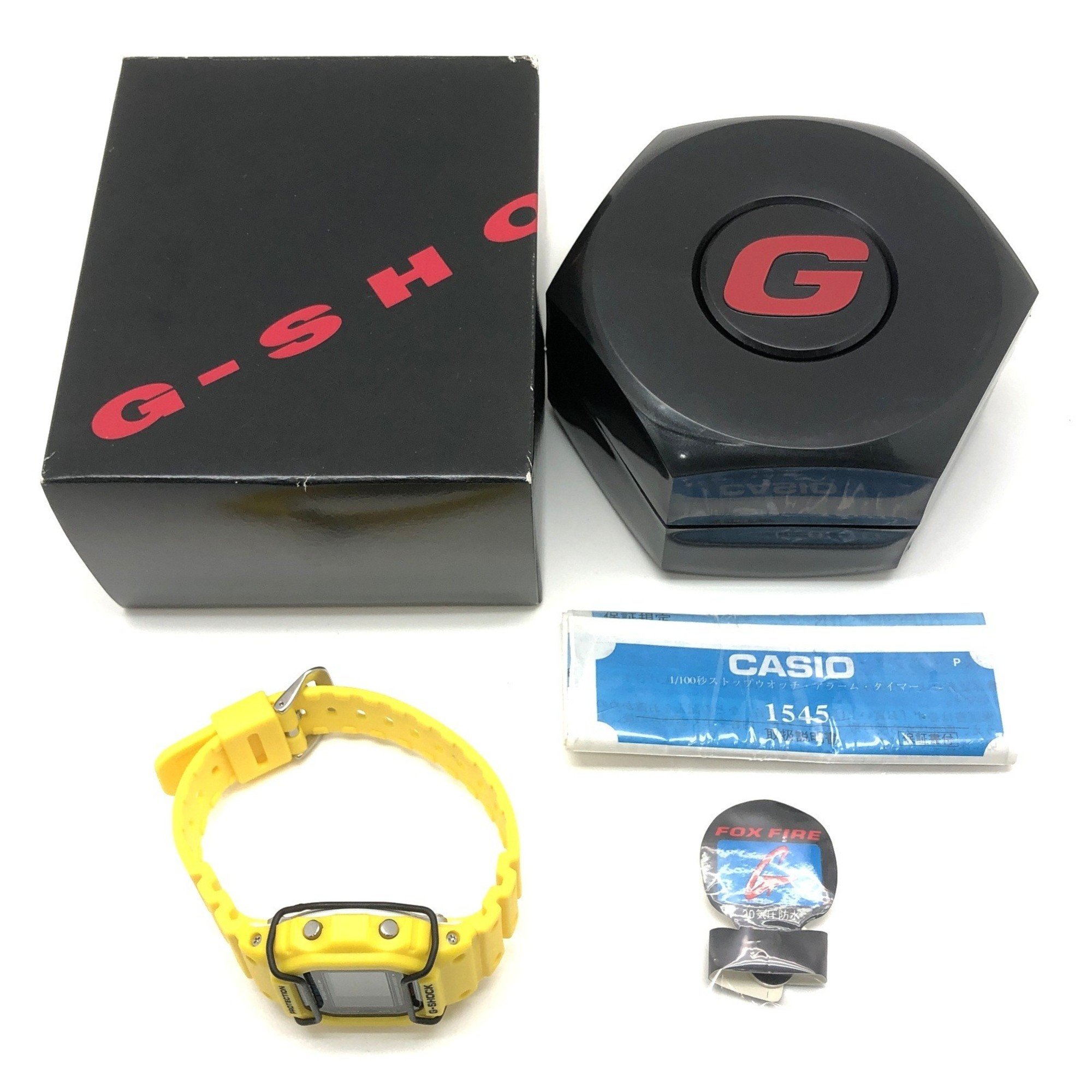 G-SHOCK CASIO Watch DW-5600ED-9 Yellow Speed Model Domestic 20 BAR Protector G Mark EL Backlight MADE IN KOREA C Stamp Released August 1996 Mikunigaoka Store