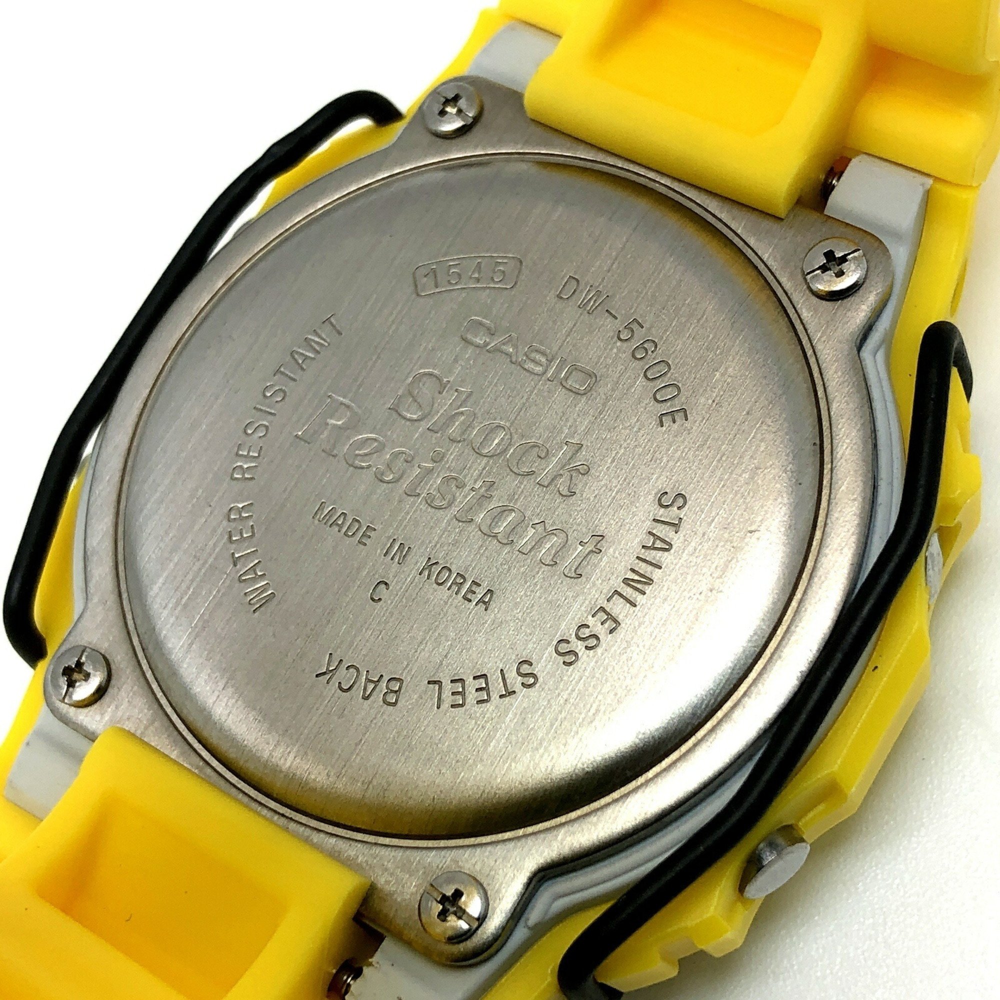 G-SHOCK CASIO Watch DW-5600ED-9 Yellow Speed Model Domestic 20 BAR Protector G Mark EL Backlight MADE IN KOREA C Stamp Released August 1996 Mikunigaoka Store