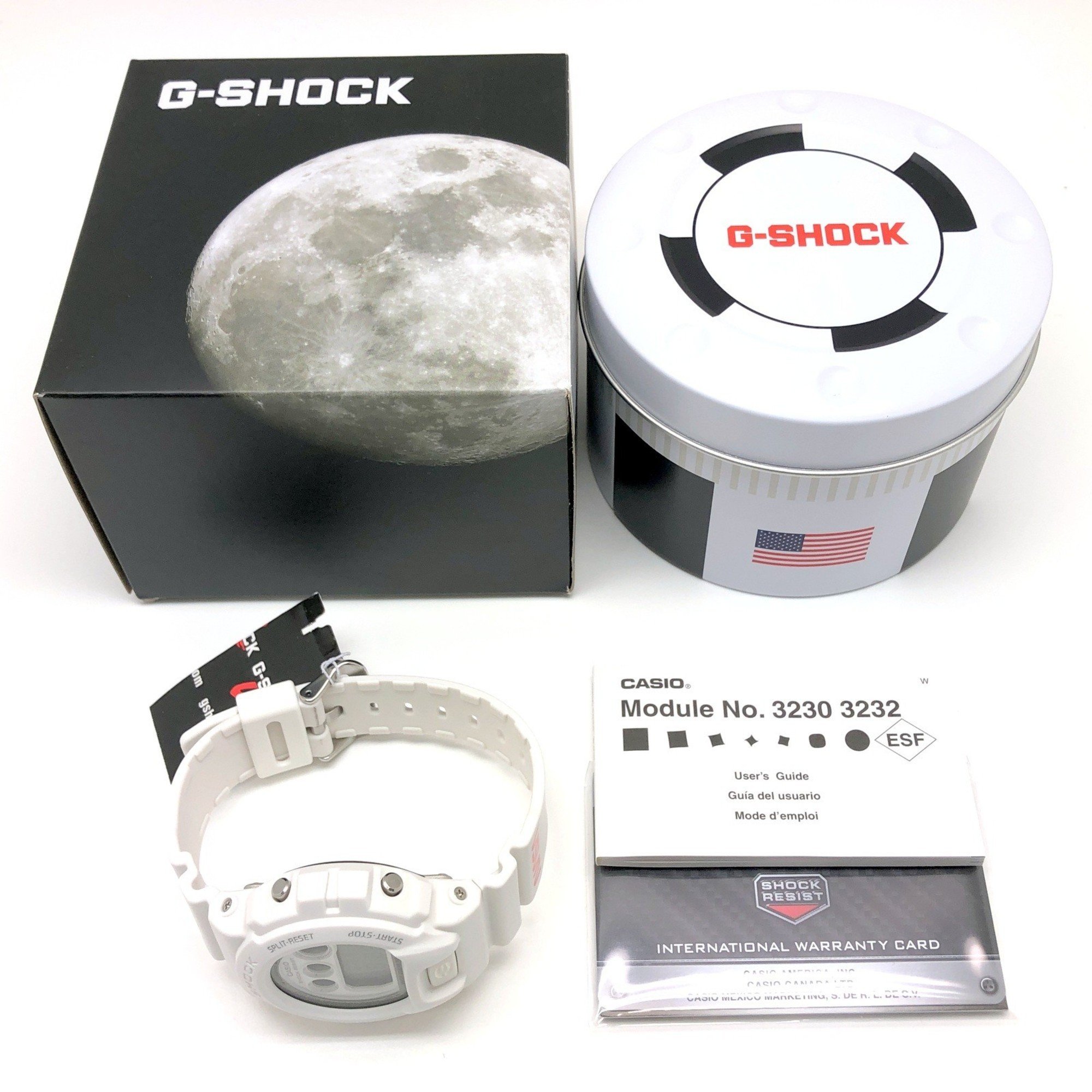 G-SHOCK CASIO Watch DW-6900NASA23-7 National Aeronautics and Space Administration NASA 4th collaboration model Not yet released Earth EL backlight White Released in July 2023 Mikunigaoka store