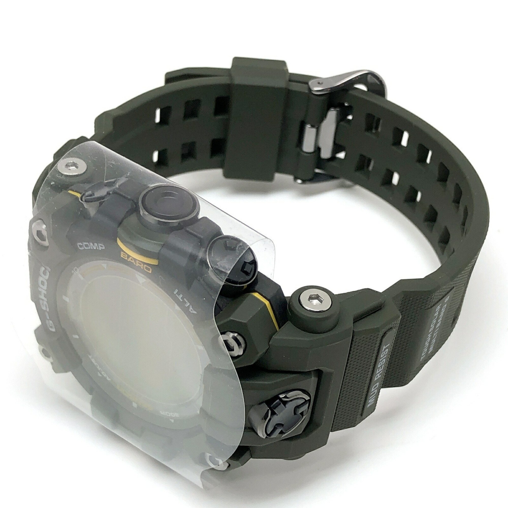 G-SHOCK CASIO Watch GW-9500-3 MUDMAN Radio Solar Triple Sensor Altitude, Compass, Barometric Pressure/Thermometer Carbon Core Guard Structure Dustproof and Mudproof LED Backlight Black x Khaki Released in July 2023 Mikunigaoka Store