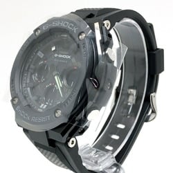 G-SHOCK CASIO Watch GST-W100G-1B G-STEEL Radio Solar Layer Guard Structure Double LED Light Metal x Resin Band Ana-Digi Black Monotone Released July 2016 Mikunigaoka Store