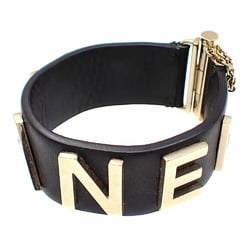 Chanel Leather Bracelet Women's Black B18B