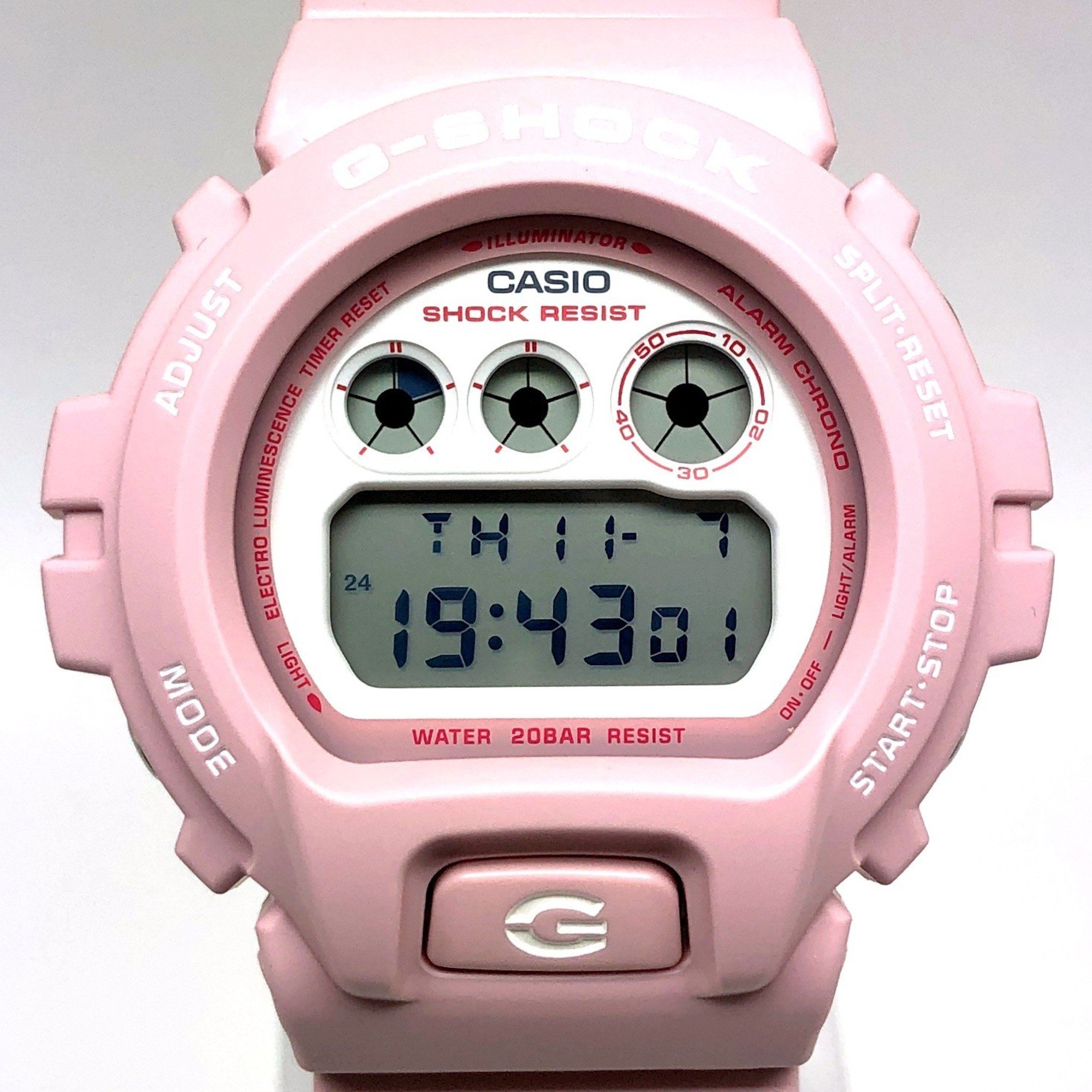 G-SHOCK CASIO Watch DW-6900TCB-4 SAKURA STORM Sakura Storm Cherry Blossom Snowstorm Light Pink EL Backlight Released January 2019 Mikunigaoka Store