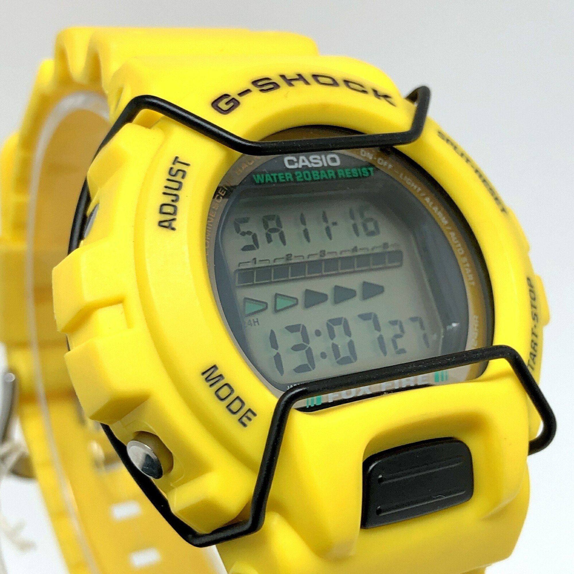 G-SHOCK CASIO Watch DW-6630B-9 FOX FIRE Protector Yellow G Mark EL Backlight Released November 1994 Mikunigaoka Store