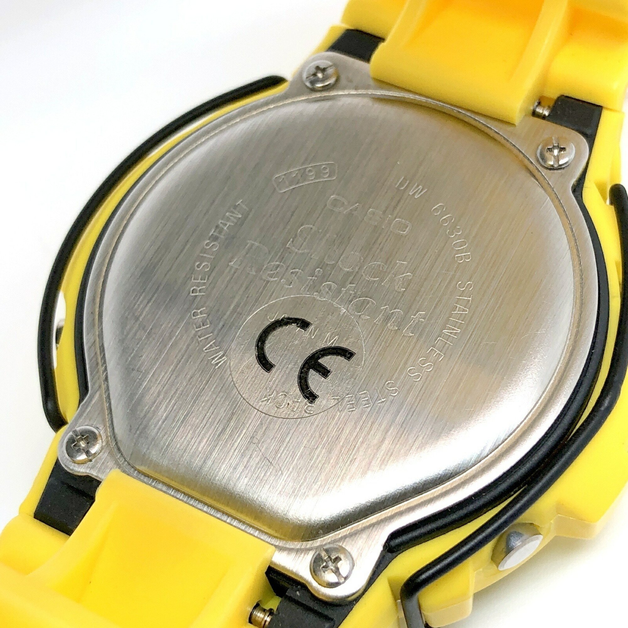 G-SHOCK CASIO Watch DW-6630B-9 FOX FIRE Protector Yellow G Mark EL Backlight Released November 1994 Mikunigaoka Store