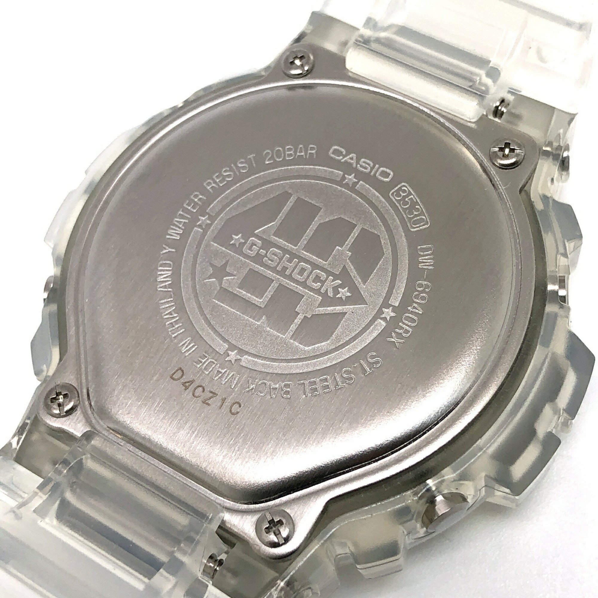 G-SHOCK CASIO Watch DW-6940RX-7 40th ANNIVERSARY CLEAR REMIX Anniversary Clear Remix Skeleton Released in July 2023 Mikunigaoka Store