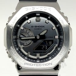 G-SHOCK CASIO Watch GM-2100-1A Casio Oak Metal Covered Silver x Black Ana-Digi Octagonal Form Mikunigaoka Store