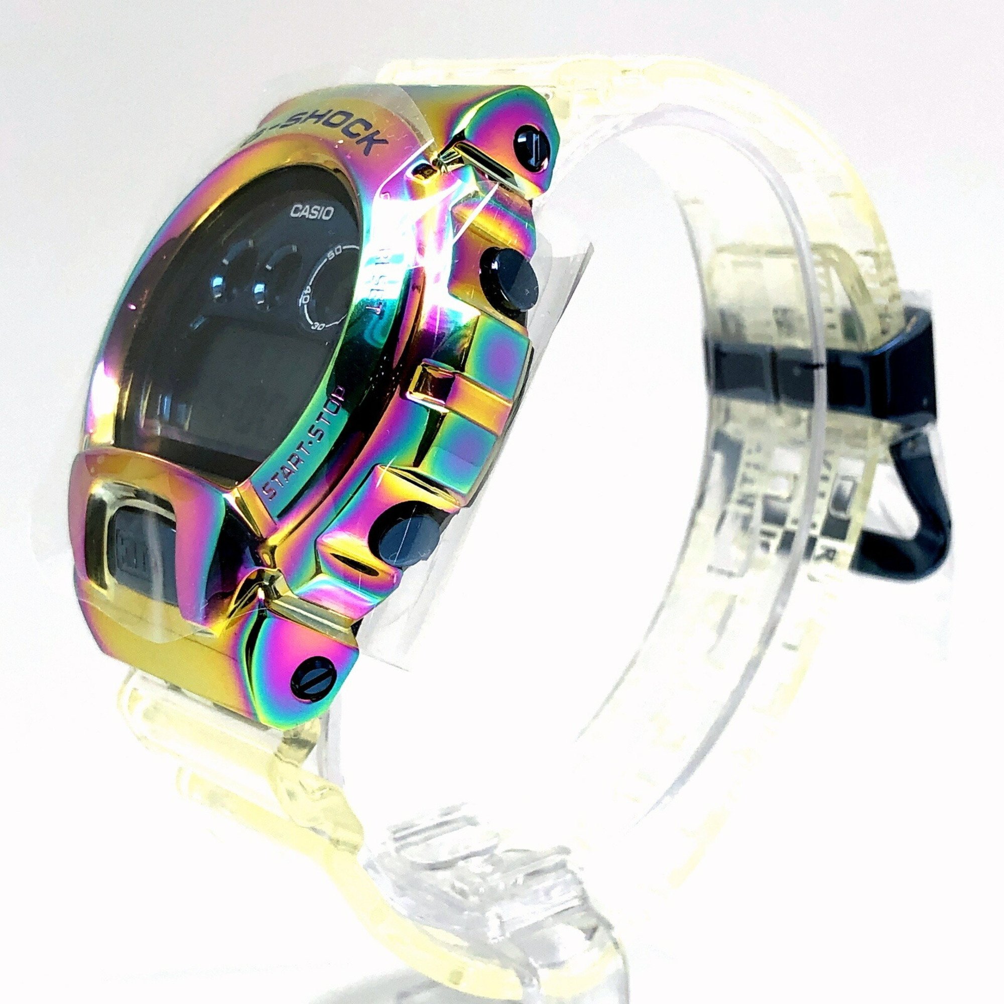 G-SHOCK CASIO Watch GM-6900KITH-2 10th ANNIVERSARY Kiss Anniversary 3rd Collaboration Model Metal Bezel Rainbow IP Skeleton Belt Released in March 2021 Mikunigaoka Store